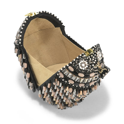 Black Peach Stone Starry Roohi Bucket Bag