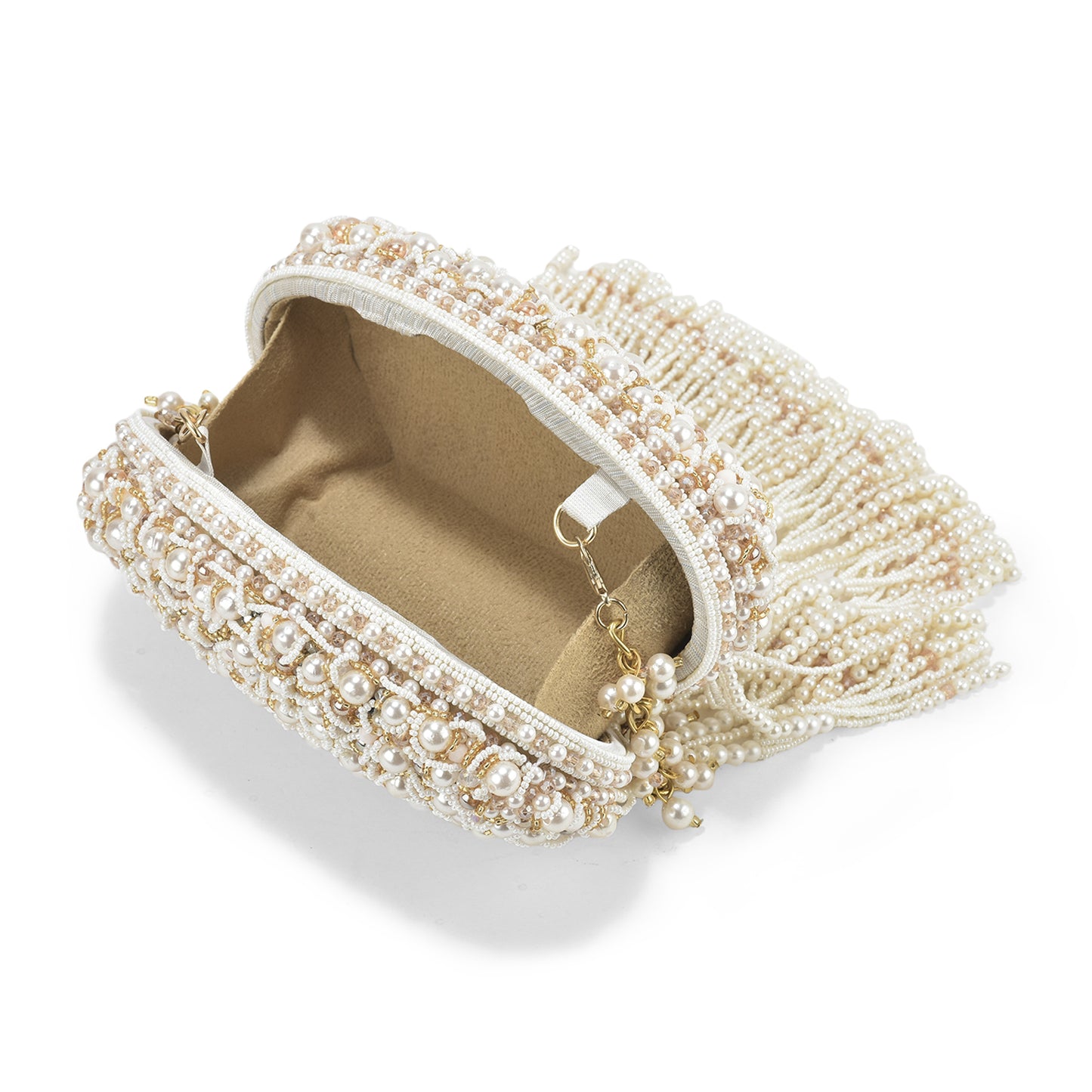 Zuri Oval Clutch - With Tassels