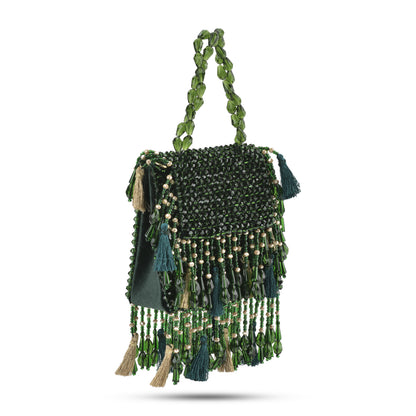 Daphne Crystal Bag-Green