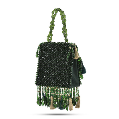 Daphne Crystal Bag-Green