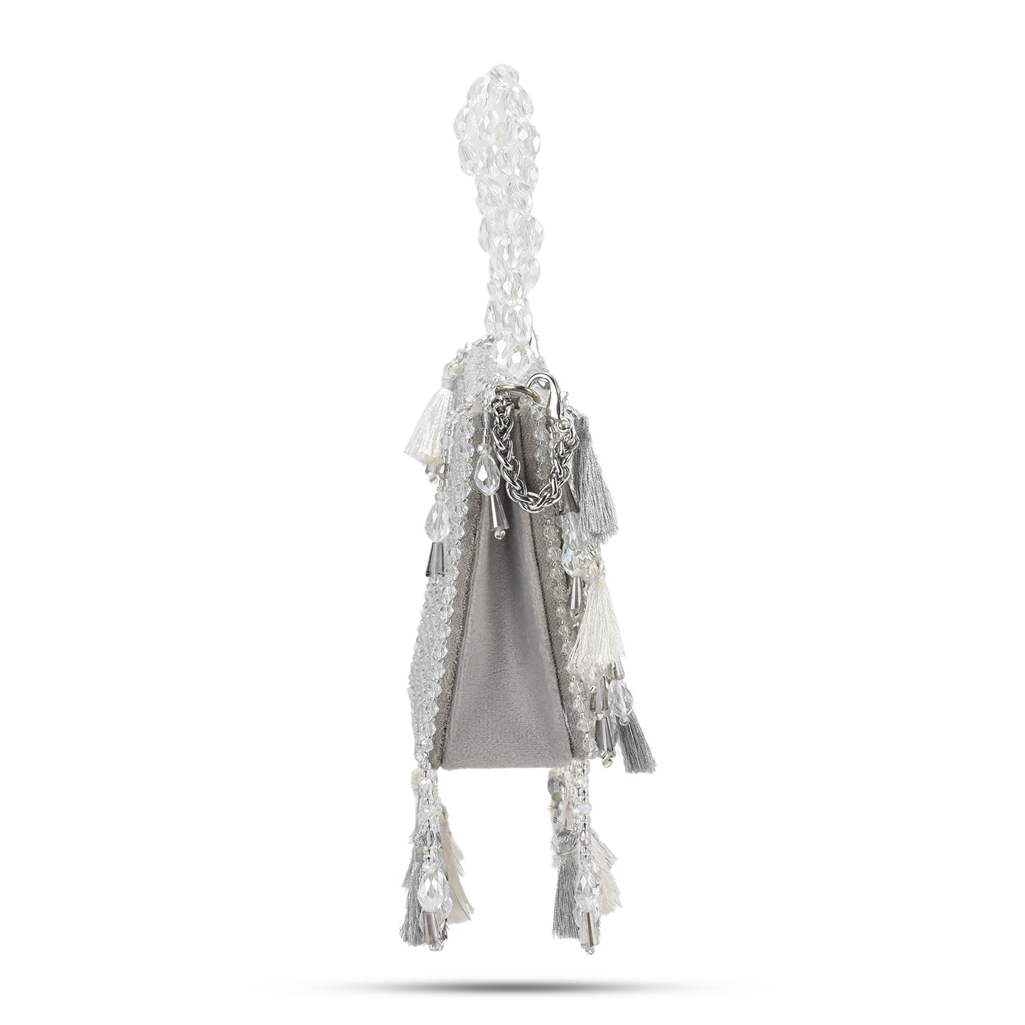 Silver Daphne Crystal Mini Bag