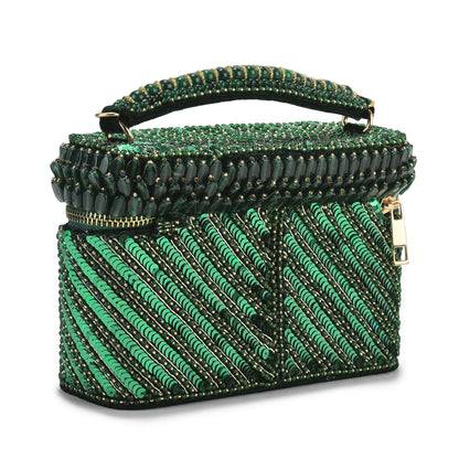 Meher Taluja In Our Green Laura Cube Bag