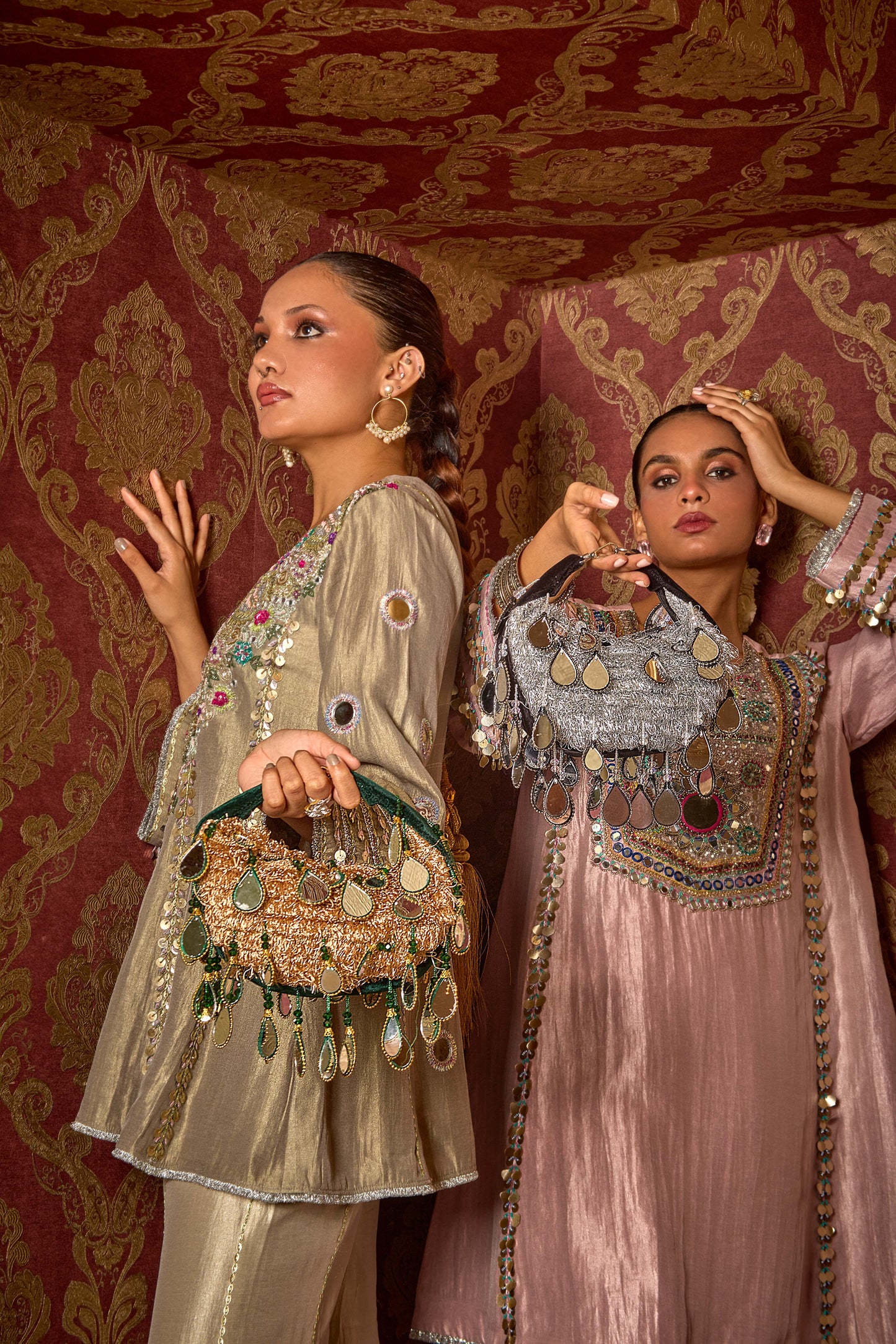 Seher Boat Bag - Green Gold