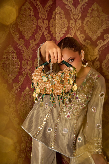 Seher Boat Bag - Green Gold