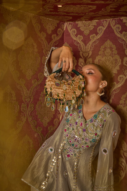 Seher Boat Bag - Green Gold