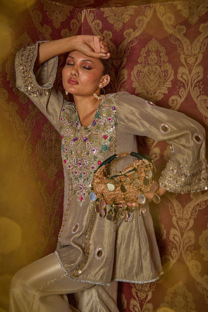 Seher Boat Bag - Green Gold