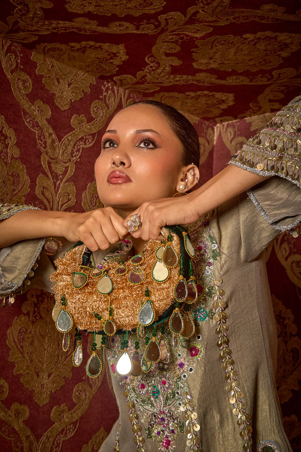 Seher Boat Bag - Green Gold
