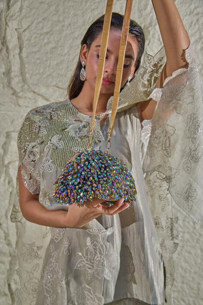 Disco Drizzle Cloud Bag- Multi Rainbow