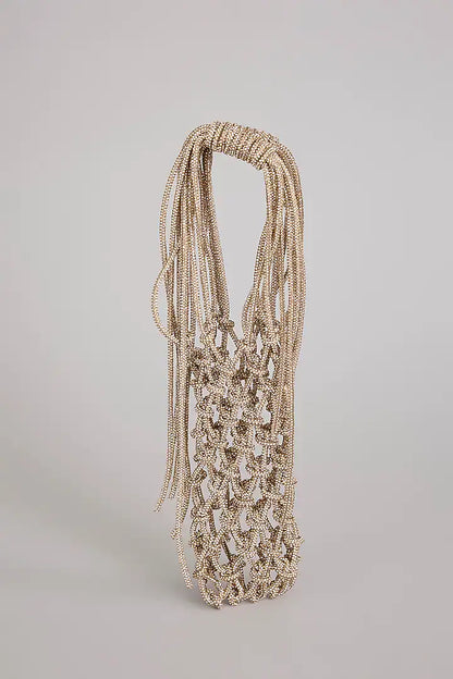 Phone Bag- Gold Rhinestone