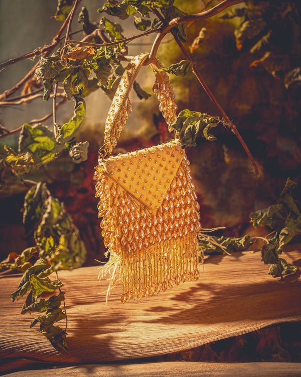 Crystal Micro Bag - Golden