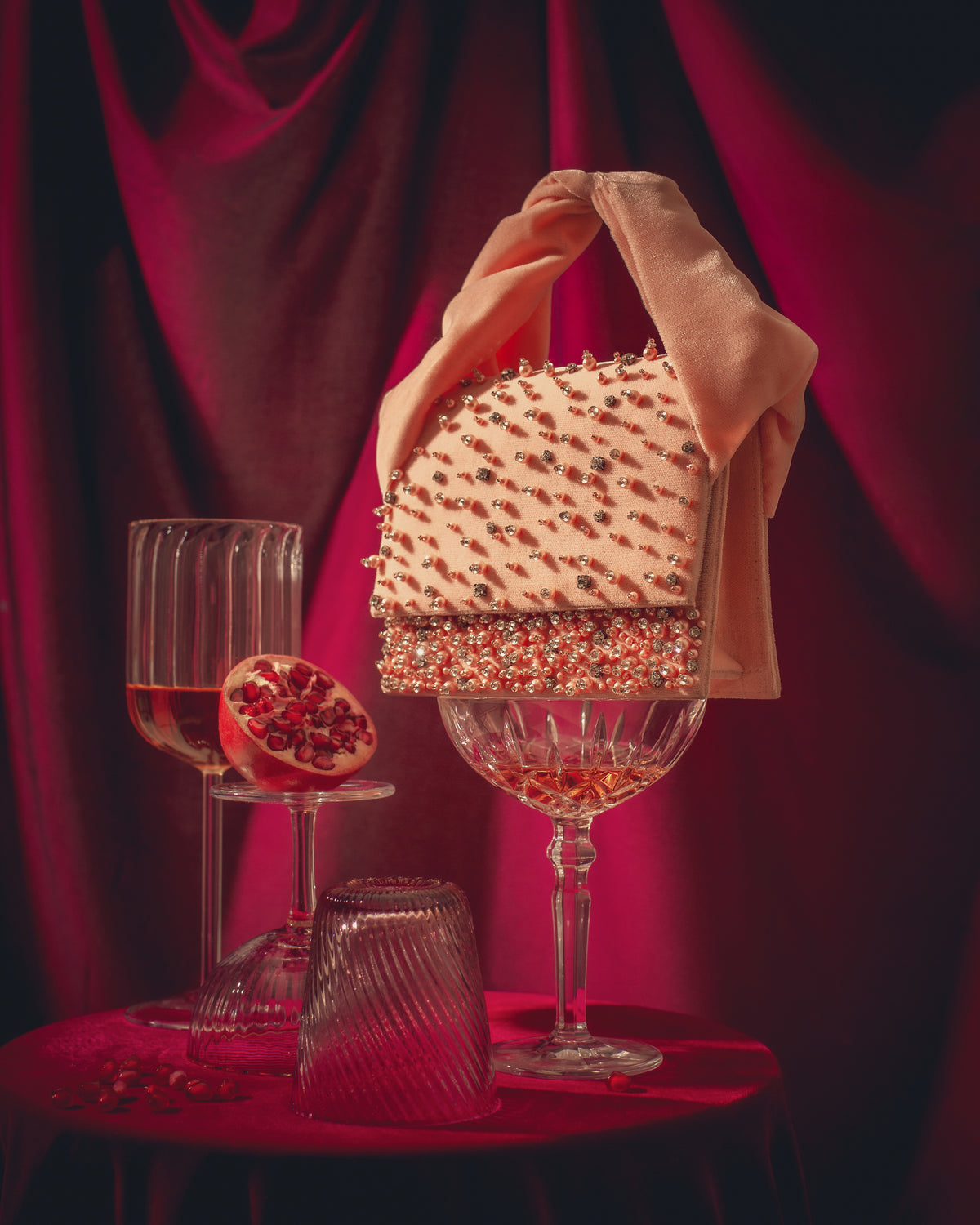 Venti Stud Bag - Pink