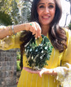 Mitali in Our Sienna Boat Bag-Green