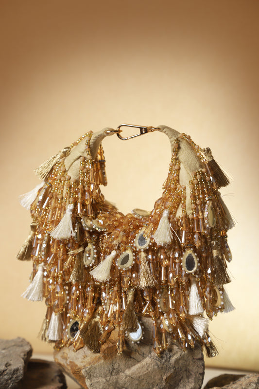 Sienna Boat Bag-Golden