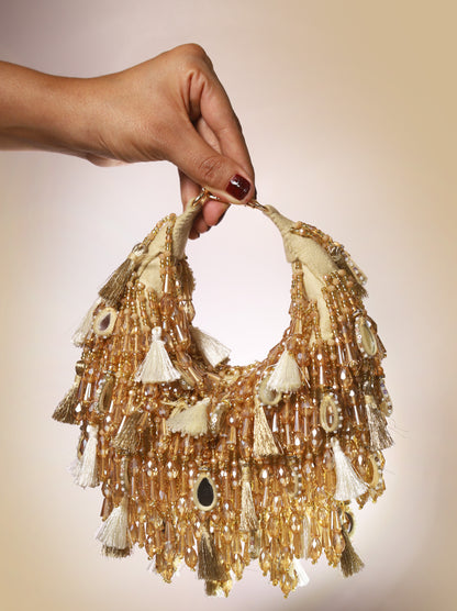 Sienna Boat Bag-Golden