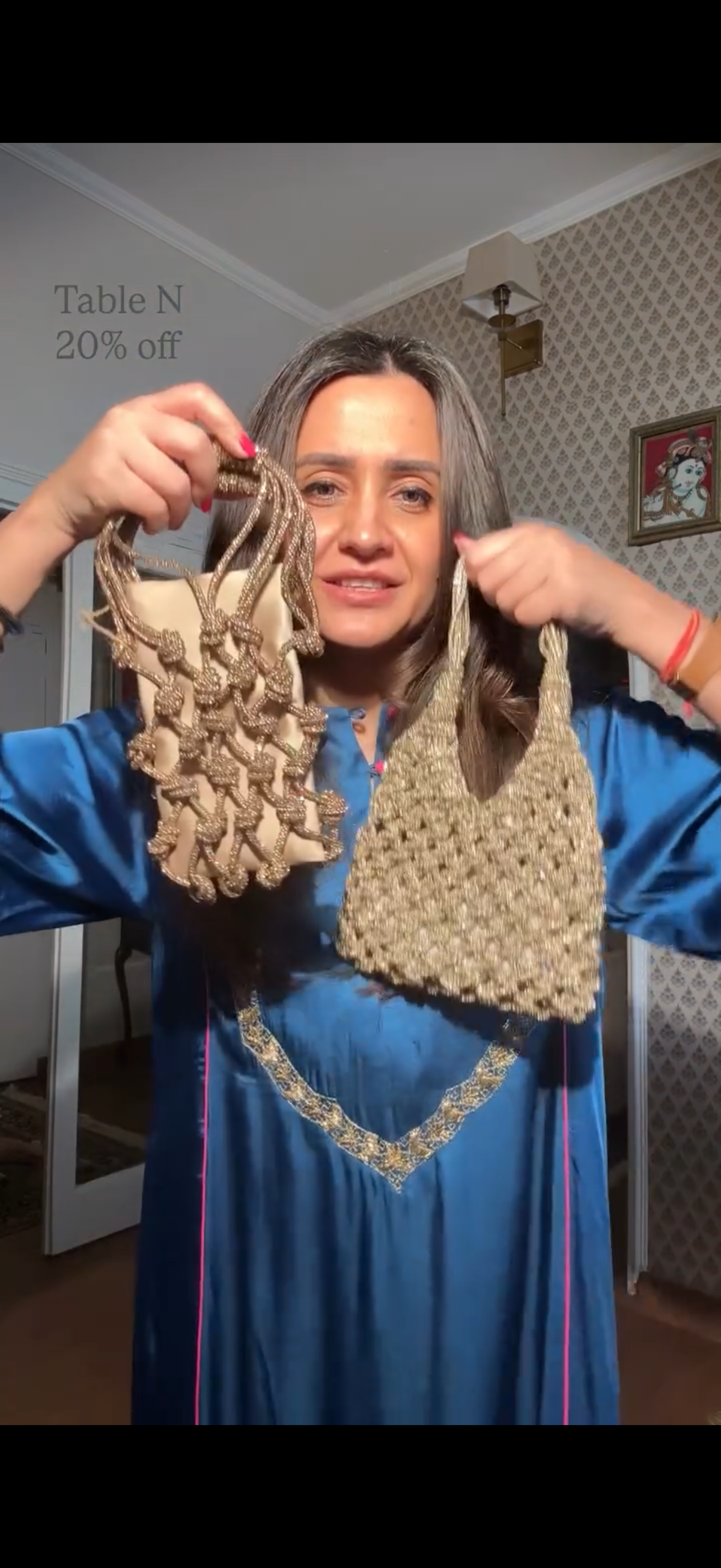 Mitali IN OUR MONROE PHONE BAG- GOLD