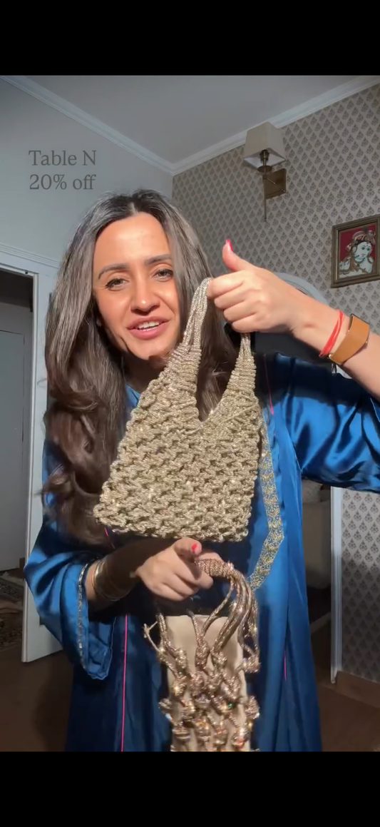 Mitali IN OUR CELESTIA BAG- CHAMPAGNE GOLD