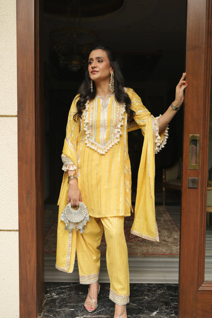 Mitali Wadhwa in our Kala Mini Silver Bag