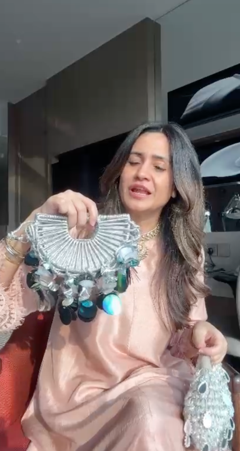 Mitali in our - Celeste Halo Bag - Silver D Cut Disc Bag