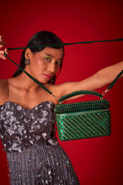 Meher Taluja In Our Green Laura Cube Bag