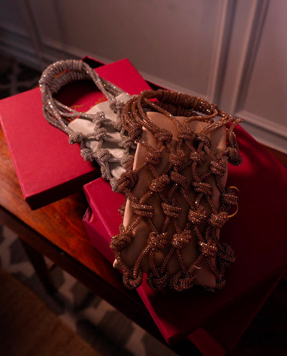 MONROE PHONE BAG-SILVER