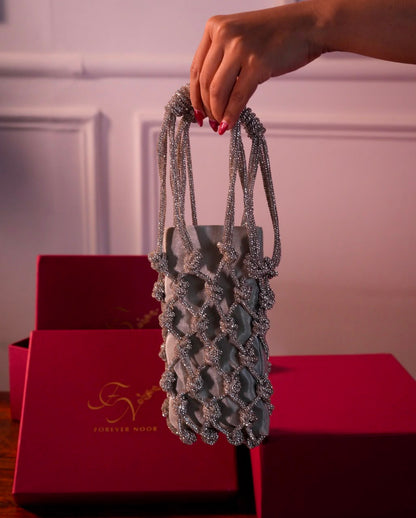MONROE PHONE BAG-SILVER